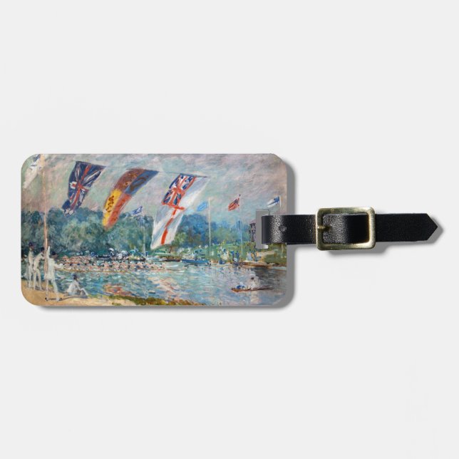 Étiquette À Bagage Alfred Sisley - Régates à Molesey (Devant horizontal)
