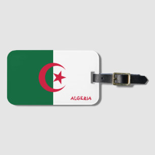 Étiquette À Bagage Algérie Nationale Drapeau Patriotique