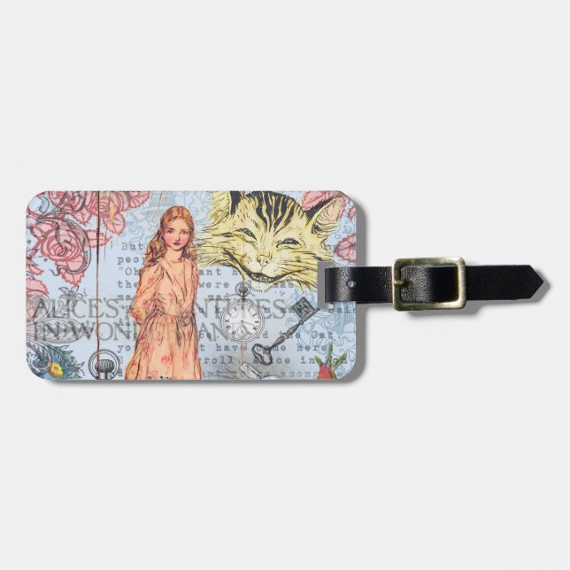 Étiquette À Bagage Alice au pays des merveilles Classique Cheshire Ra (Devant horizontal)