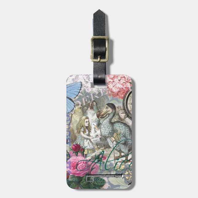 Étiquette À Bagage Alice au pays des merveilles Dodo Classic (Devant Vertical)