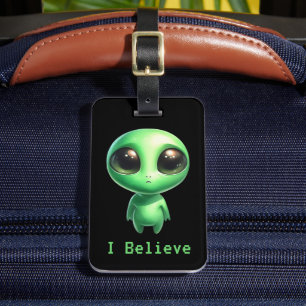 Étiquette À Bagage Alien – Je crois
