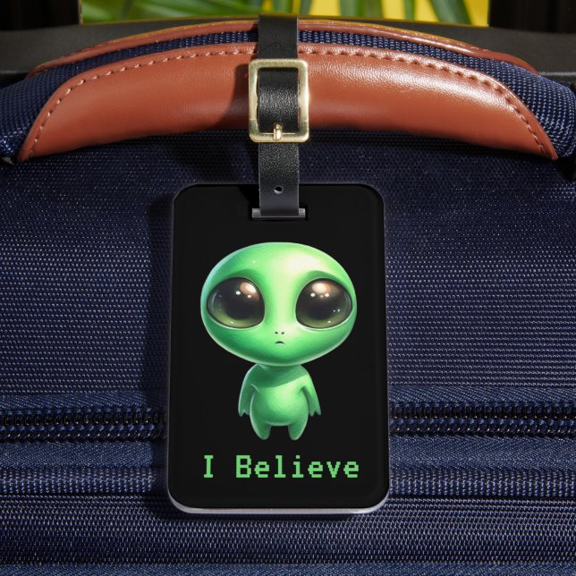 Étiquette À Bagage Alien – Je crois   (Insitu Rectoal 2)