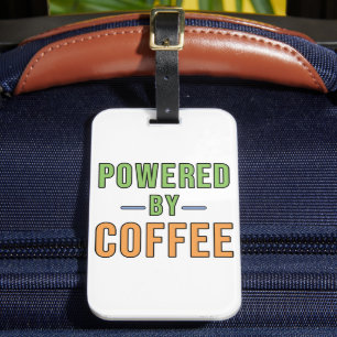 Étiquette À Bagage Alimenté par le café