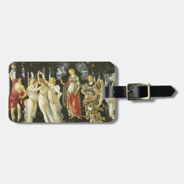 Étiquette À Bagage Allégorie de ressort par Sandro Botticelli (Devant horizontal)