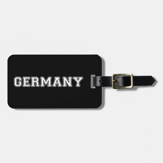 Étiquette À Bagage Allemagne (Devant horizontal)