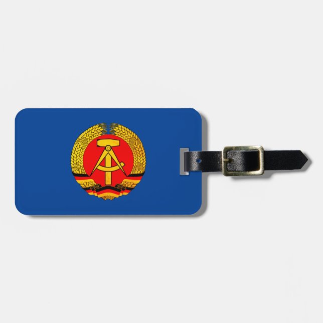 Étiquette À Bagage Allemagne de l'Est (DDR, RDA) (Devant horizontal)