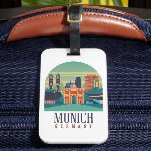 Étiquette À Bagage Allemagne de Munich