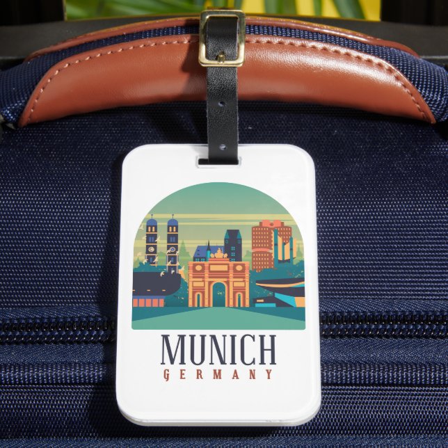 Étiquette À Bagage Allemagne de Munich (Insitu Rectoal 2)