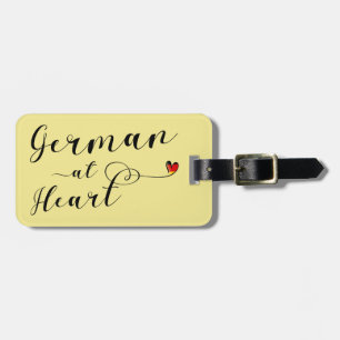 Étiquette À Bagage Allemand Au Coeur Bagages Modèle, Allemagne