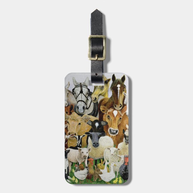 Étiquette À Bagage Allergies animales (Devant Vertical)