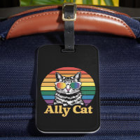 Ally Cat LGBT Rainbow Flag LGBTQ Cadeau