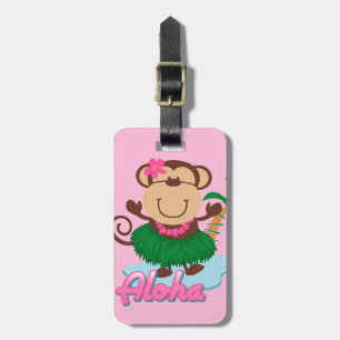Étiquette À Bagage Aloha singe