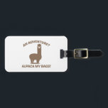 Étiquette À Bagage Alpaca Mes Sacs<br><div class="desc">Une aventure ? Alpaca Mes Sacs !</div>