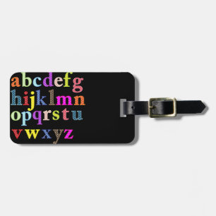 Étiquette À Bagage Alphabet