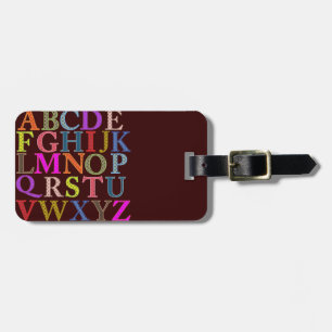 Étiquette À Bagage Alphabet