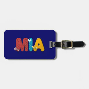 Étiquette À Bagage alphabet animal Mia