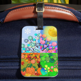 Étiquette À Bagage Always Pickleball Season Winter Spring Summer Fall