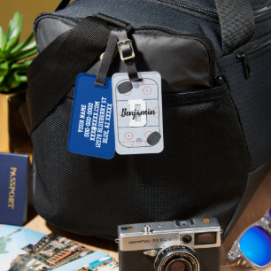 Étiquette À Bagage Amateurs de hockey sur glace