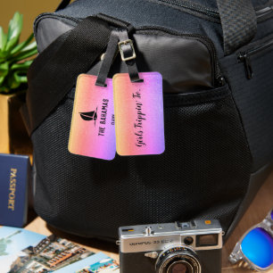 Étiquette À Bagage Amies en folie pour...Votre Destination Colorée