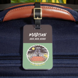 Étiquette À Bagage AMIS™   Fontaine de dessin