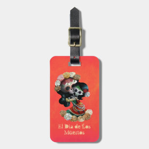 Étiquette À Bagage Amour maternel squelettique mexicain