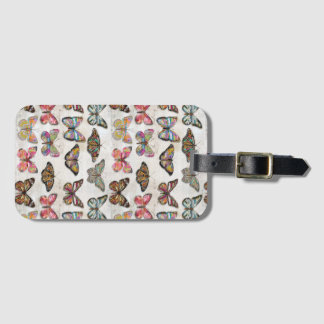 Étiquette À Bagage Amour Papillon