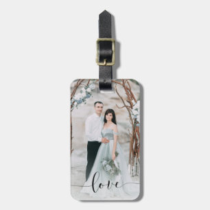 Étiquette À Bagage Amour sensible votre photo et recouvrement de