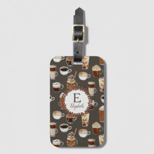 Étiquette À Bagage Amoureux de café Venti Monogramme