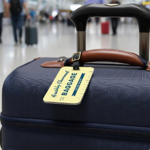 Étiquette À Bagage Amusant bâton de beurre de bagage fraîchement bara