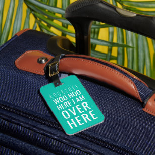 Étiquette À Bagage Amusante attention personnalisée du sac | Vert Hum