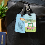 Étiquette À Bagage Amusants Golf Panier Club de golf Monogramme Nom<br><div class="desc">Une touche d'humour de golf pour la petite amie de votre vie, qui va s'amuser avec celle-ci — une charrette de golf amusante pour l'amoureux du golf qui aime jouer avec style — des amoureux de jouer — personnalisée avec son prénom — deux couleurs personnalisées et uniques. Ou, prenez-en une...</div>