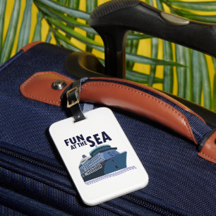 Étiquette À Bagage Amusement Au Sea Cruise Ship