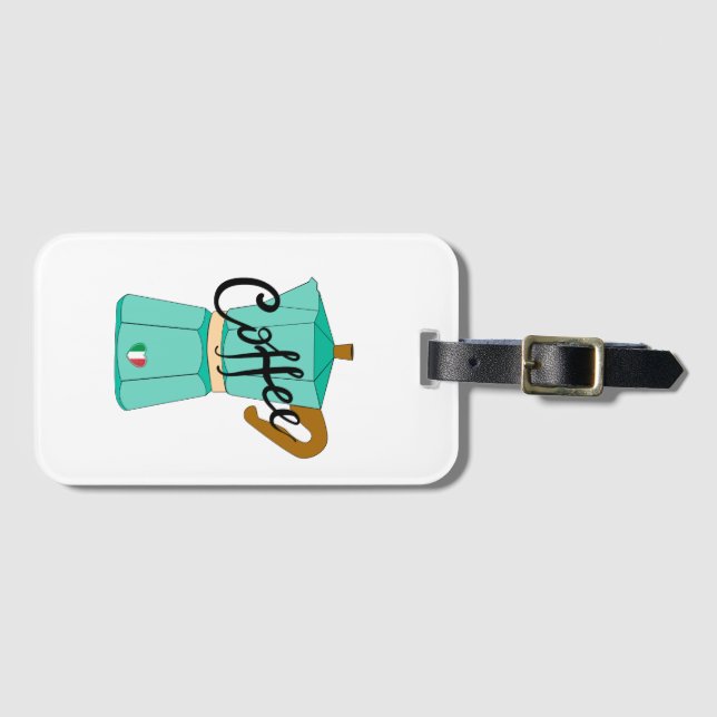 Étiquette À Bagage An Italian coffee moka (Devant Horizontal)