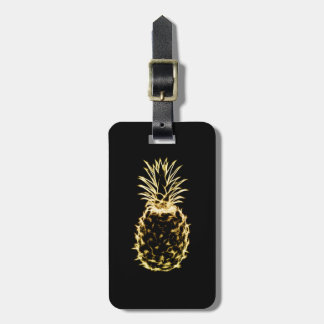Étiquette À Bagage Ananas de griffonnage