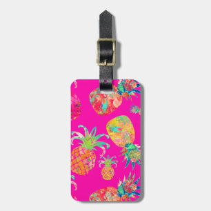 Étiquette À Bagage Ananas PixDezines Aloha