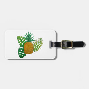Étiquette À Bagage Ananas tropical