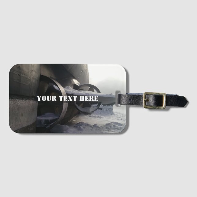 Étiquette À Bagage Ancien sous-marin (Devant Horizontal)