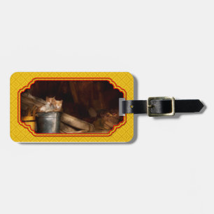 Étiquette À Bagage Animal - Chat - Seau de plaisir