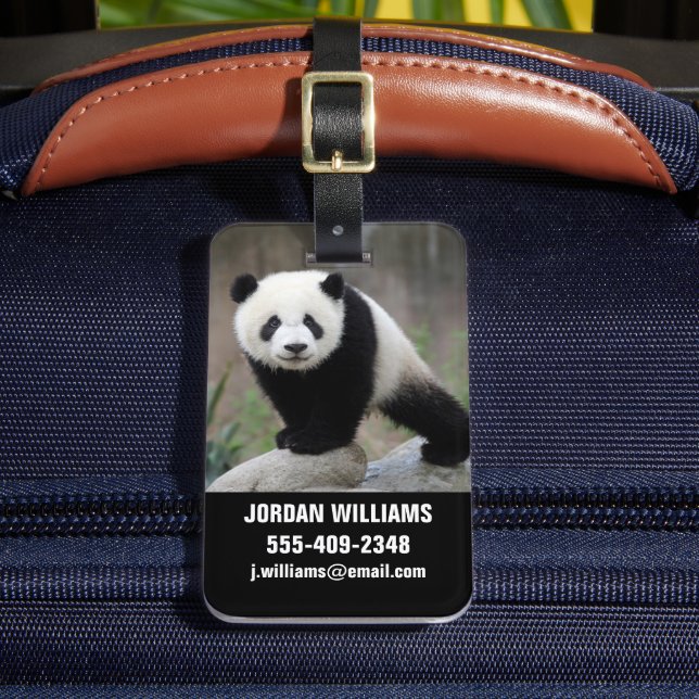 Étiquette À Bagage Animaux de bébés cutest | Baby Panda géant (Insitu Rectoal 2)