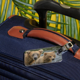 Étiquette À Bagage Animaux de bébés cutest   Mama Bear & Her Cubs