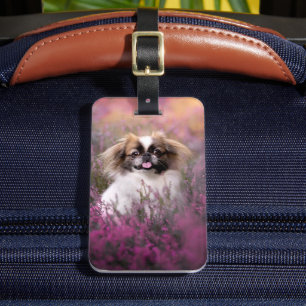 Étiquette À Bagage Animaux de bébés cutest   Pekingese Puppy