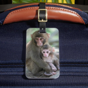 Étiquette À Bagage Animaux de bébés cutest Singes japonais