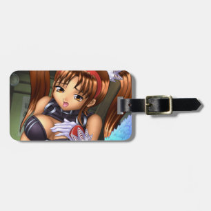 Étiquette À Bagage Anime Girl - Miel
