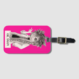 Étiquette À Bagage Anime Guy O SNAP, dessin original