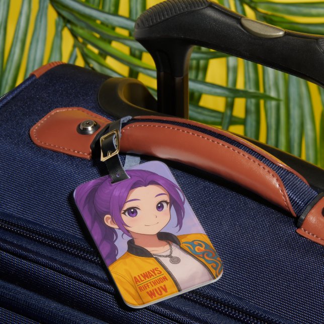 Étiquette À Bagage Anime K-Pop Idol Group | Original Manga-Style Pop  (Insitu Rectoal 1)