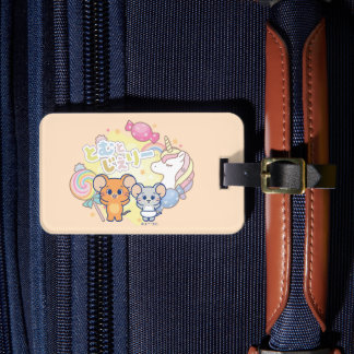 Étiquette À Bagage Anime Magique Candyland avec Jerry et Tuffy