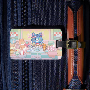 Étiquette À Bagage Anime Tom, Jerry et Tuffy Dessert Parlor