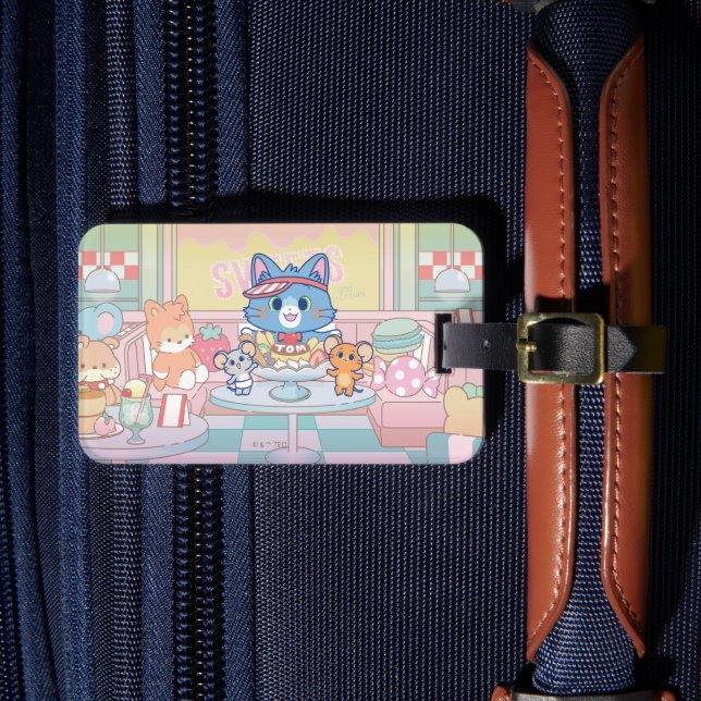 Étiquette À Bagage Anime Tom, Jerry et Tuffy Dessert Parlor (Insitu Rectoal 4)