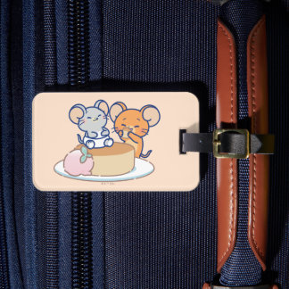 Étiquette À Bagage Anime Tuffy et Jerry Cheesecake