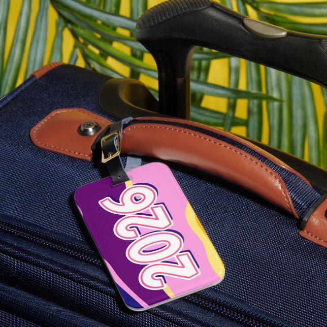 Étiquette À Bagage année de voyage 2026 (Insitu Rectoal 1)